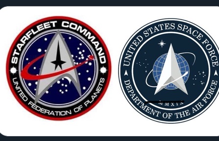 Trek and new real US Space Force logo