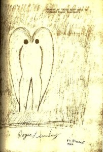 Original Mothman Witness Drawing